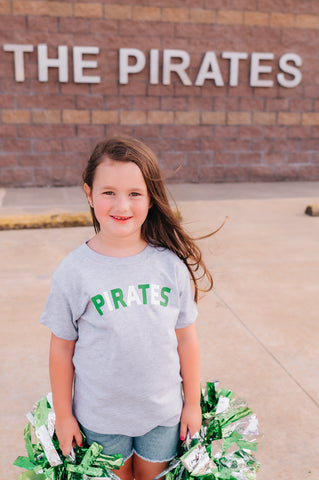 Pirates Green & White Tee
